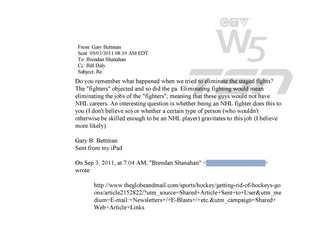 Illustration for article titled Unsealed NHL Emails Show Gary Bettman Discussing The Effects Of Fighting And Concussions